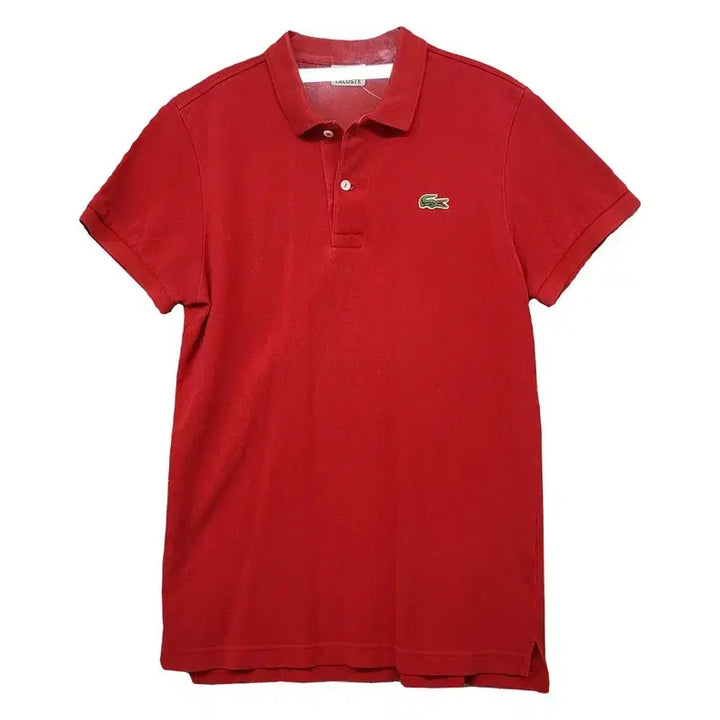 [BUNJANG] Lacoste Red Short-Sleeve Polo Shirt / 라코스테 레드 반팔 카라티 105