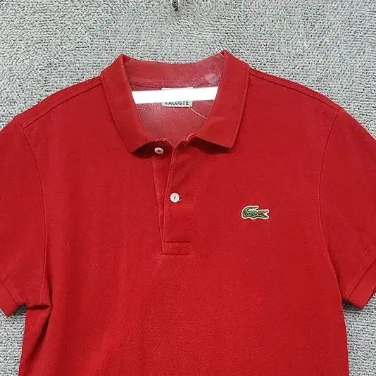 [BUNJANG] Lacoste Red Short-Sleeve Polo Shirt / 라코스테 레드 반팔 카라티 105