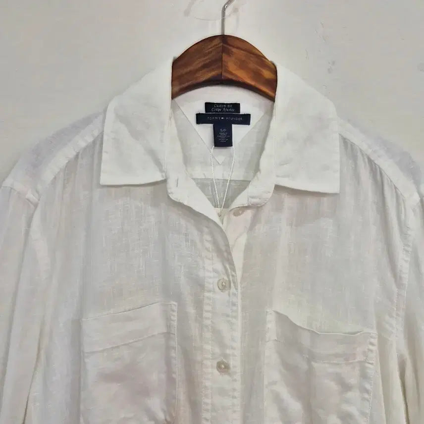 [BUNJANG] Tommy Hilfiger Linen Cotton Blend Custom Fit Shirt / Tommy Hilfiger 린넨 셔츠 남녀공용