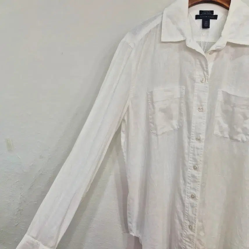 [BUNJANG] Tommy Hilfiger Linen Cotton Blend Custom Fit Shirt / Tommy Hilfiger 린넨 셔츠 남녀공용