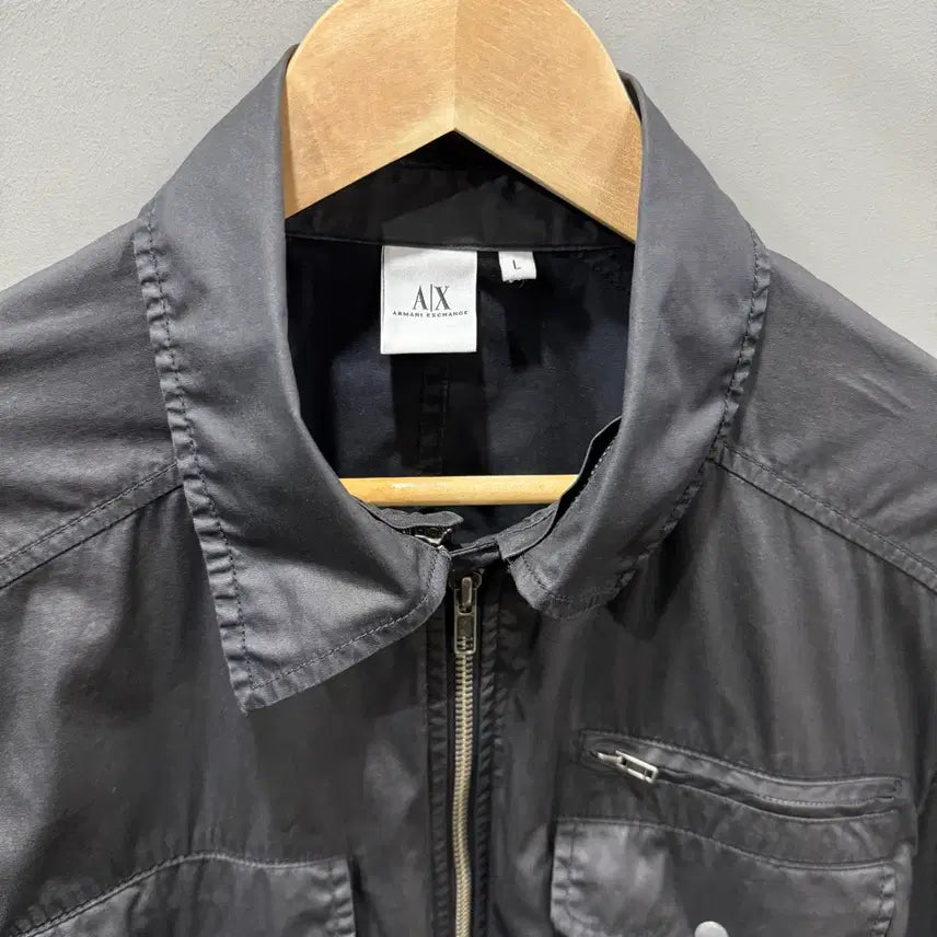 [BUNJANG] Armani Exchange Coated Shirt Jacket L / L 알마니익스체인지 코팅 셔츠 자켓