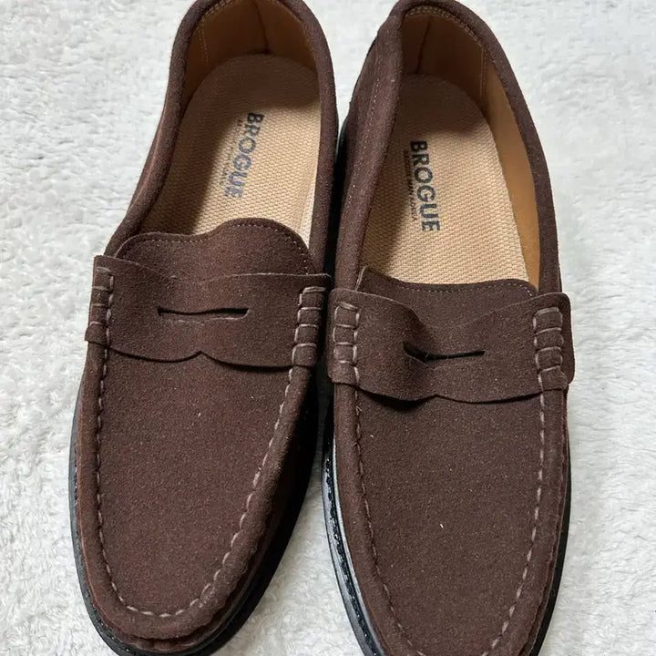 [BUNJANG] BROGUE Brown Suede Loafers Size 250 / BROGUE 브라운 스웨이드 로퍼 250