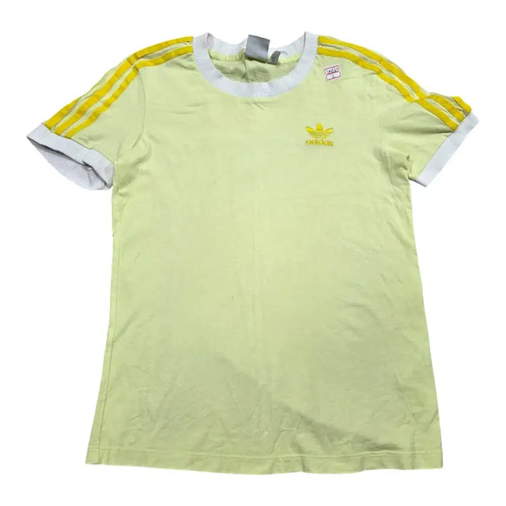 [BUNJANG] Adidas Lemon Chick Trefoil Short Sleeve T-Shirt / (바배) 아디다스 레몬 병아리 삼선 반팔티