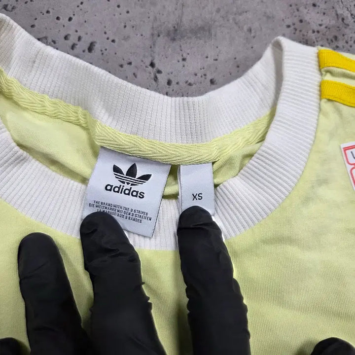 [BUNJANG] Adidas Lemon Chick Trefoil Short Sleeve T-Shirt / (바배) 아디다스 레몬 병아리 삼선 반팔티