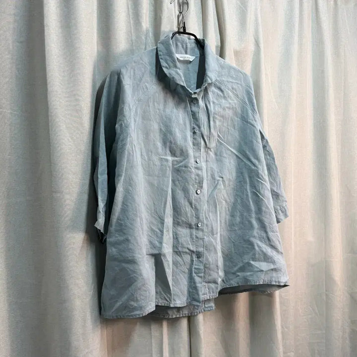 [BUNJANG] DESIGN.BLUE Linen Blend Loose Fit 7/10 Sleeve Women&