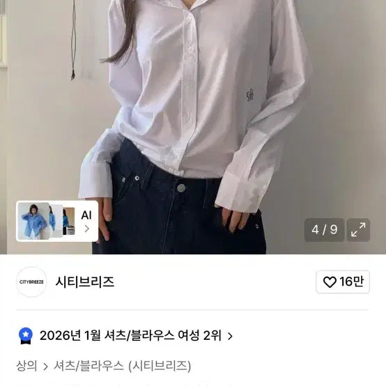 [BUNJANG] Citybreeze Wrinkle-Free Basic Shirt (Light Green) / 시티브리즈 링클 프리 베이직 셔츠 (light green)