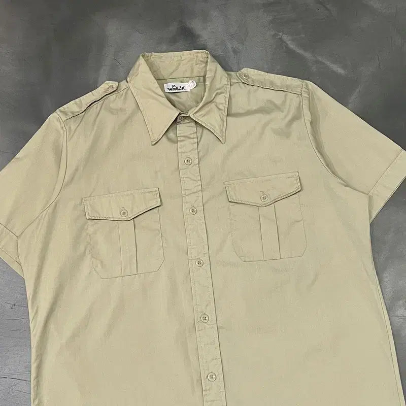 [BUNJANG] Woolrich Work Half Shirt / 울리치 워크 하프 셔츠 y16631