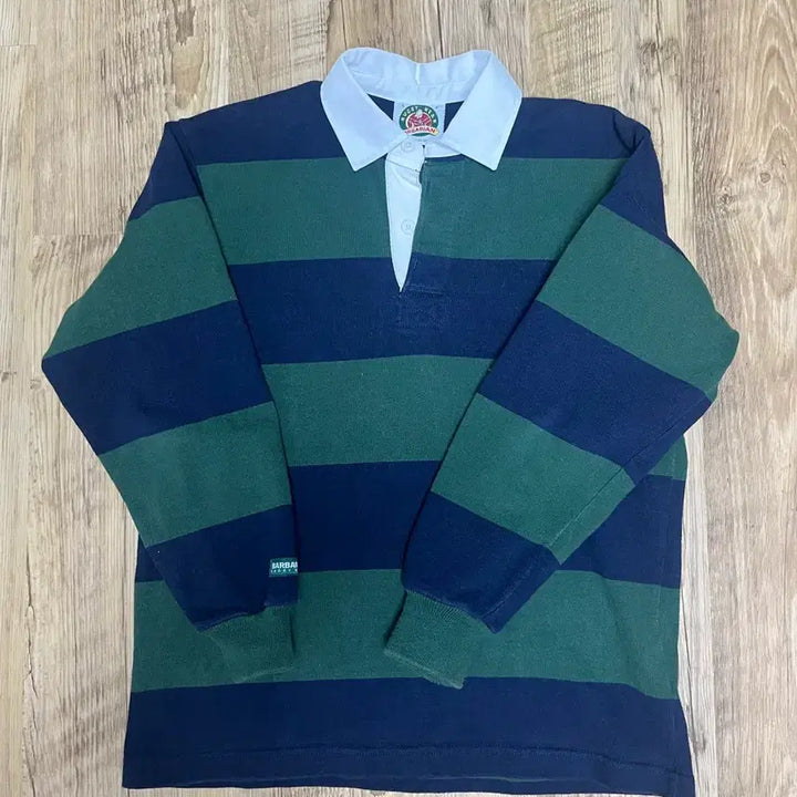 [BUNJANG] Barbarian Rugby Long-Sleeve Striped T-Shirt / 바바리안 럭비 긴팔 스트라이프 티셔츠 실측확인
