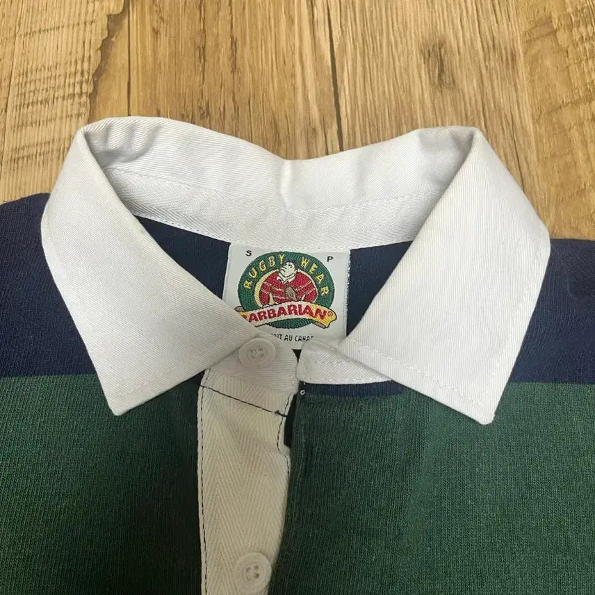 [BUNJANG] Barbarian Rugby Long-Sleeve Striped T-Shirt / 바바리안 럭비 긴팔 스트라이프 티셔츠 실측확인