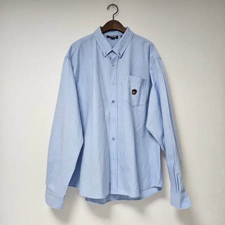 [BUNJANG] Gola Light Blue Oxford Shirt / Gola 골라 하늘색 옥스포드 남방 셔츠