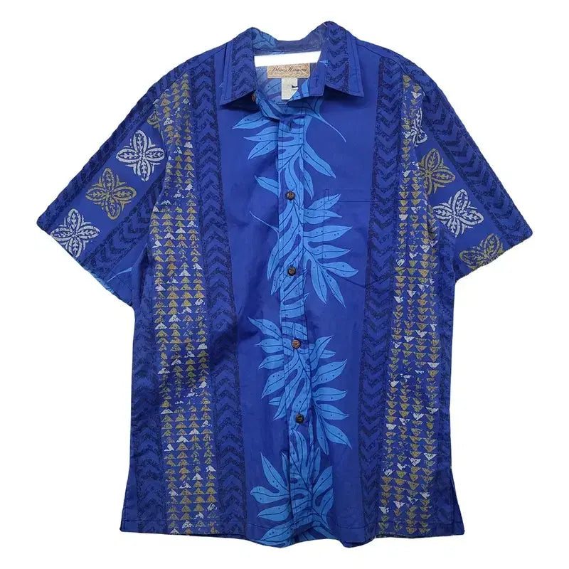 [BUNJANG] Blue Hawaii Vintage Hawaiian Shirt - Medium / 블루 하와이 빈티지 하와이안 셔츠 M
