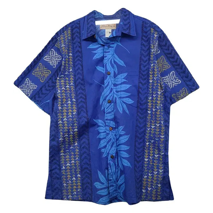 [BUNJANG] Blue Hawaii Vintage Hawaiian Shirt - Medium / 블루 하와이 빈티지 하와이안 셔츠 M