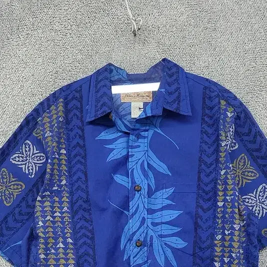 [BUNJANG] Blue Hawaii Vintage Hawaiian Shirt - Medium / 블루 하와이 빈티지 하와이안 셔츠 M