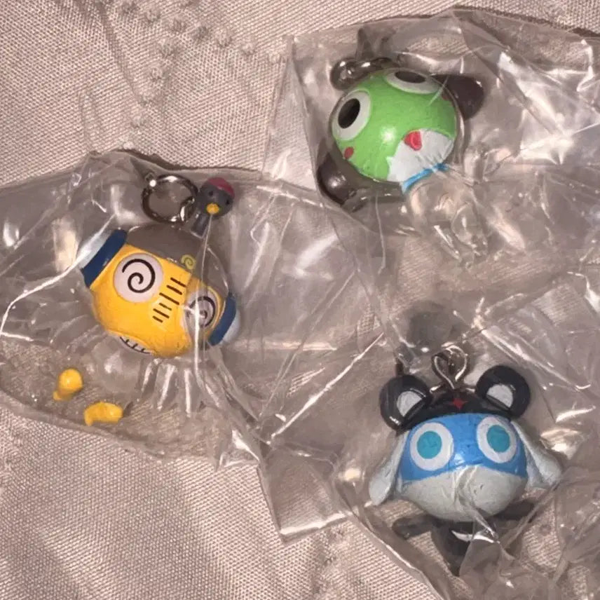 [BUNJANG] Keroro Animals Set Keyring / 케로로 동물 메지루시 판매 케로로 쿠루루 도로로 일괄 키링