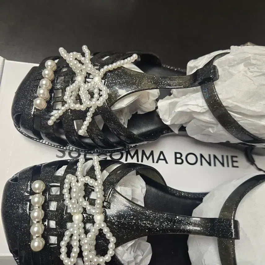 [BUNJANG] SUECOMMA BONNIE Jelly Shoes Black 245 / 슈콤마보니 젤리슈즈 245 블랙