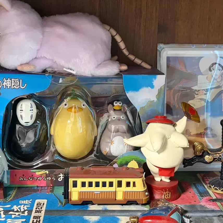 [BUNJANG] Studio Ghibli Spirited Away Tumbler Figure Set / 지브리 센과 치히로 오뚝이 피규어 세트 오키아가리코보시