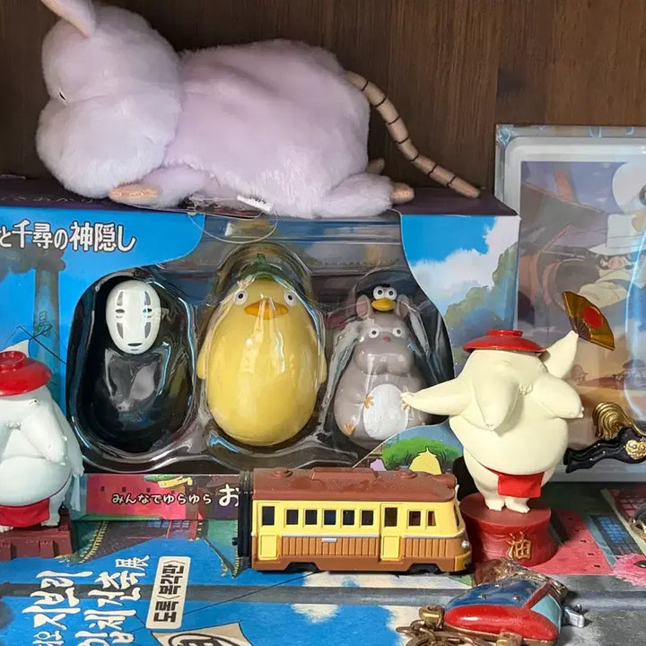 [BUNJANG] Studio Ghibli Spirited Away Tumbler Figure Set / 지브리 센과 치히로 오뚝이 피규어 세트 오키아가리코보시