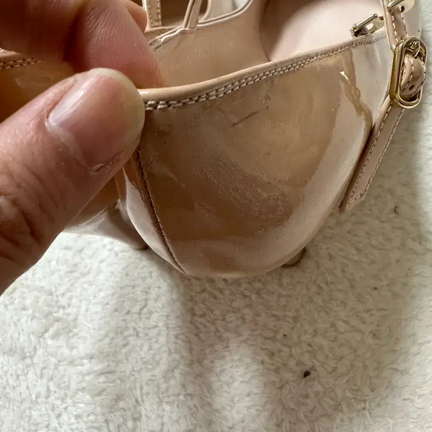 [BUNJANG] Soda Modern Beige Mary Jane Shoes 220 / 소다 모던 베이지 메리제인 구두 220