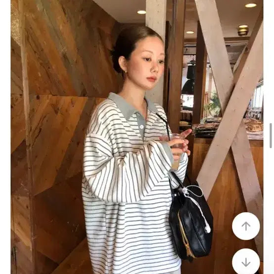 [SOLD OUT] 리넨느 스트라이프패턴 PK 셔츠