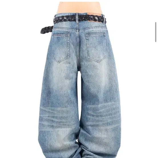 [BUNJANG] Litkeem Brush Washed Wide Jeans / 릿킴 BRUSH WASHED WIDE JEANS