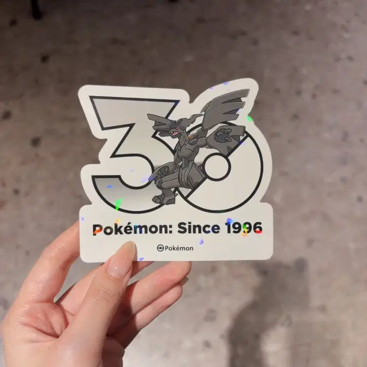 [BUNJANG] Pokemon 30th Anniversary Zekrom Hologram Sticker / 포켓몬 30주년 기념 스티커 제크로무