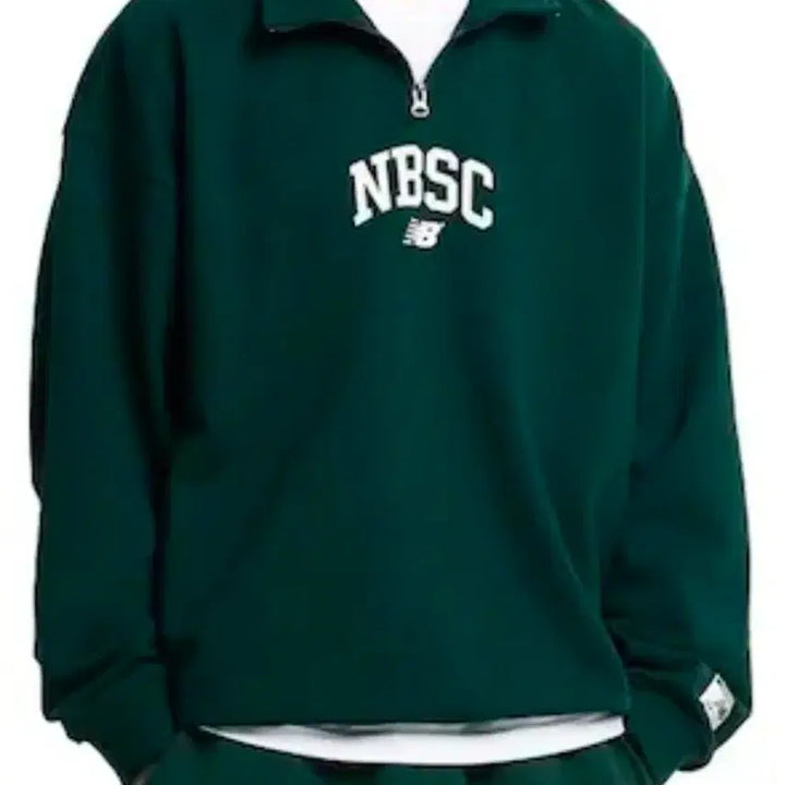 [BUNJANG] New Balance Varsity Print Half Zip Sweatshirt / [새상품] 뉴발란스 바시티 프린트 반집업