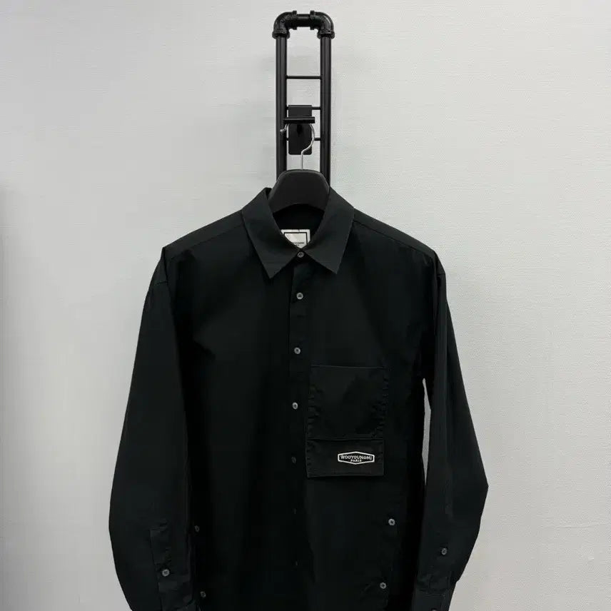 [BUNJANG] Wooyoungmi Back Logo Shirt Black Size 46 / [세븐럭셔리샵] (46) 우영미 백로고 셔츠