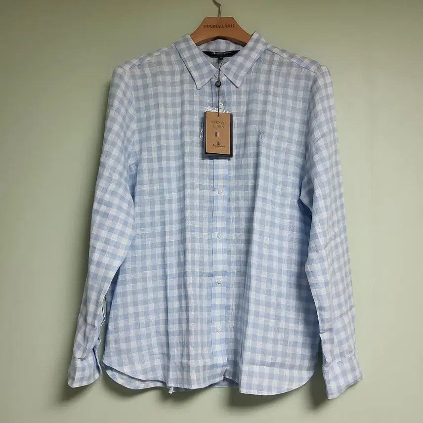 [BUNJANG] Aquascutum Linen Shirt Sky Blue / 아쿠아스큐텀 린넨 셔츠(새제품)