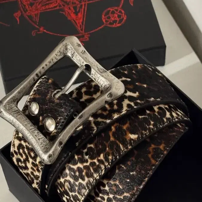 [BUNJANG] EMOSSTANCECLUB Core Belt Light Leopard / [OS] 에모스탠스클럽 코어 벨트 라이트 레오파드
