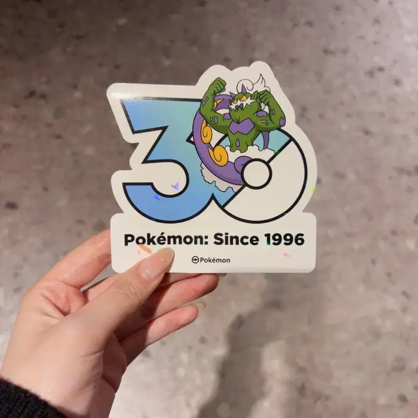 [BUNJANG] Pokemon 30th Anniversary Torneous Hologram Sticker / 포켓몬 30주년 기념 스티커 토네로스