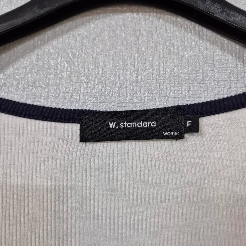 [BUNJANG] W.Standard Rayon Cotton Fine Ribbed Color-Block T-Shirt / W.Standard 레이온면 잔골지 배색티셔츠  55