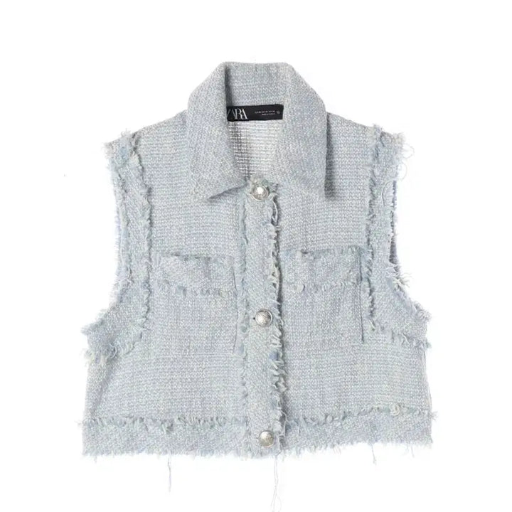 [BUNJANG] Zara Tweed Vest Jacket Women&