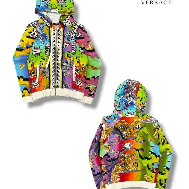[BUNJANG] Versus Versace Printing Hooded Zip-Up / 베르수스 베르사체 프린팅 후드집업