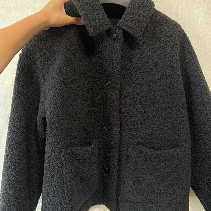 [BUNJANG] Uniqlo Fleece Jacket Charcoal Women&
