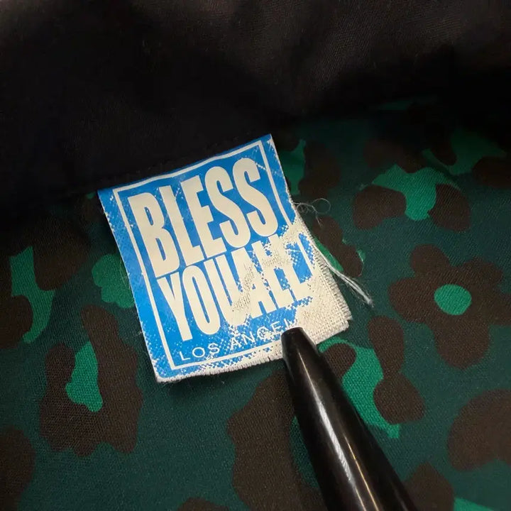 [BUNJANG] BLESS YOU ALL Flower Leopard Nylon Open Collar Shirt / BLESS YOU ALL usa 플라워 레오파드 니일론 오픈카라셔츠