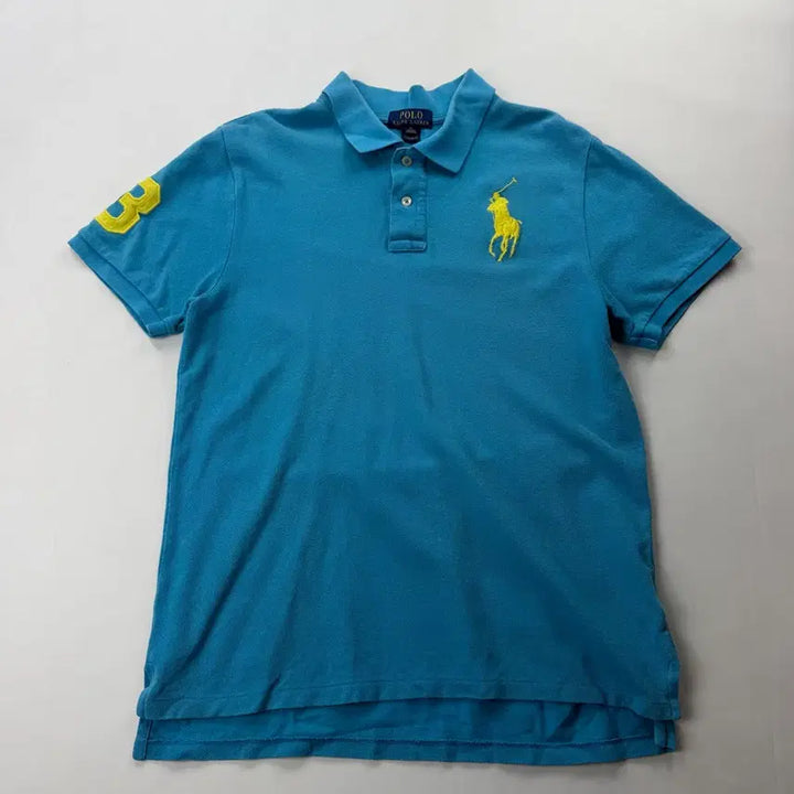 [BUNJANG] Polo Ralph Lauren Big Pony Sky Blue T-Shirt / 폴로 랄프로렌 빅포니 스카이블루 카라티