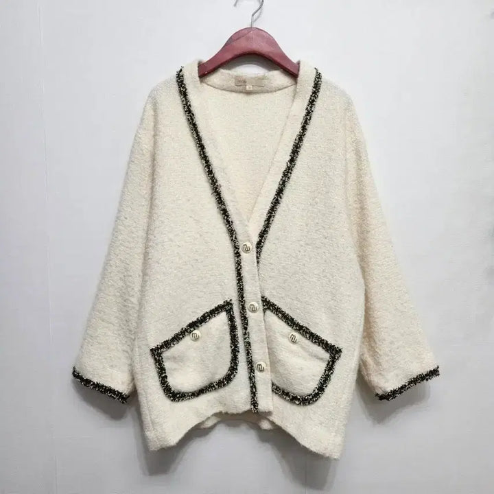 [BUNJANG] Maje Tweed Cardigan Jacket (Ivory) / 마쥬 maje  트위드 가디건 자켓