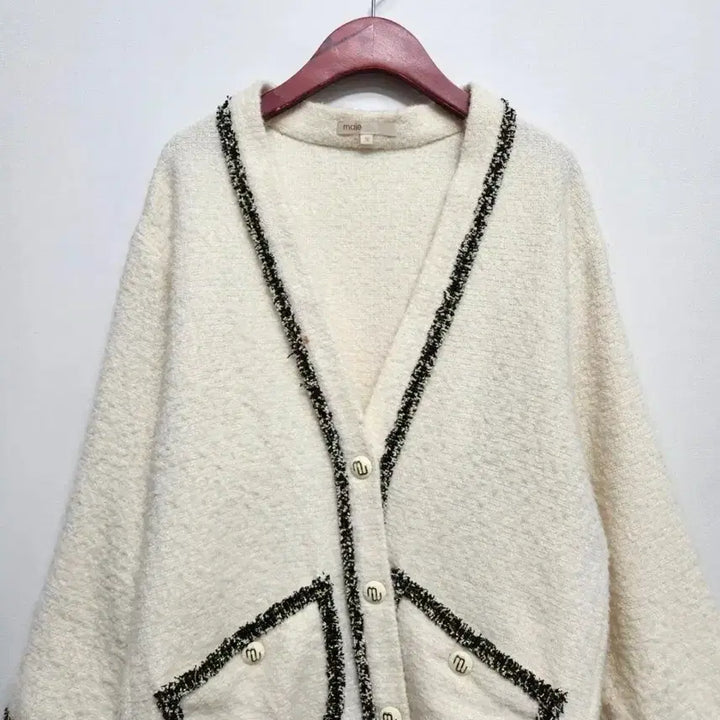 [BUNJANG] Maje Tweed Cardigan Jacket (Ivory) / 마쥬 maje  트위드 가디건 자켓