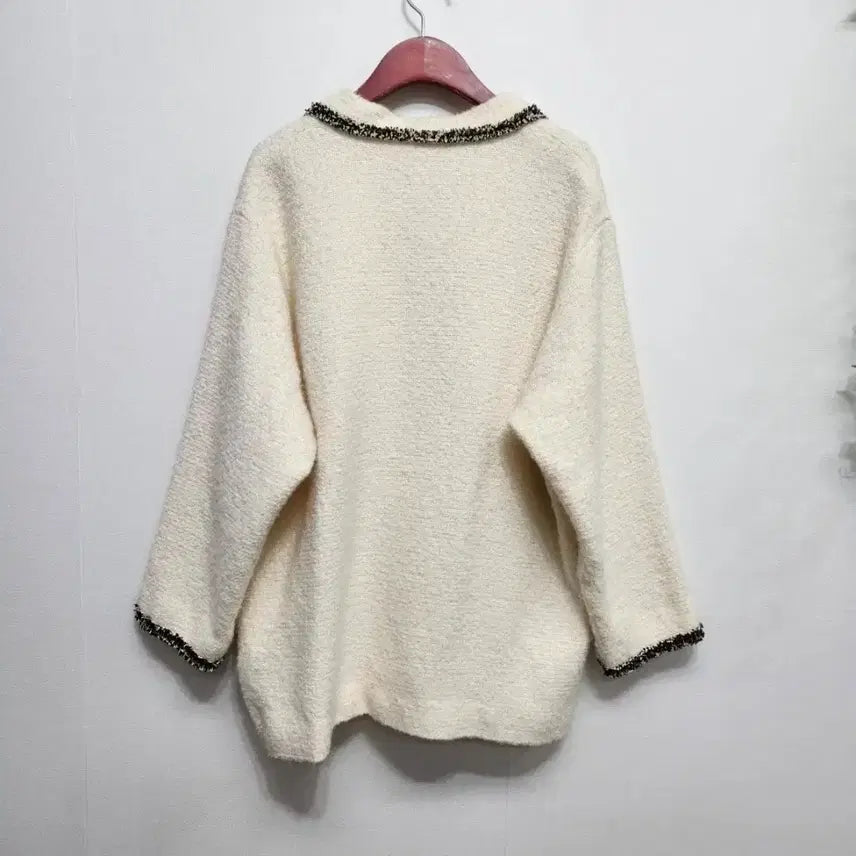 [BUNJANG] Maje Tweed Cardigan Jacket (Ivory) / 마쥬 maje  트위드 가디건 자켓