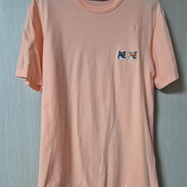 [BUNJANG] Maison Kitsuné Double Fox Head Patch Short Sleeve T-Shirt / (정품) 메종키츠네 더블폭스 헤드 패치 반팔 티셔츠 XS