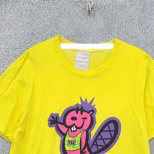 [BUNJANG] Nike Printed Yellow T-Shirt / 나이키 프린팅 옐로우 반팔티 M