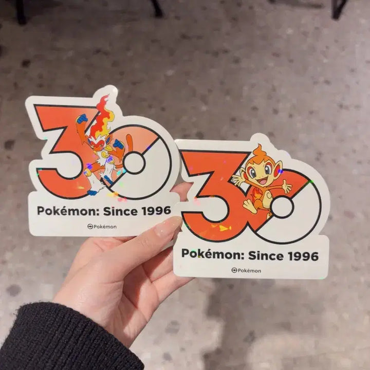 [BUNJANG] Pokemon 30th Anniversary Sticker Set - Chimchar &amp; Infernape / (개별구매 가능) 포켓몬 30주년 스티커 불꽃숭이, 초염몽