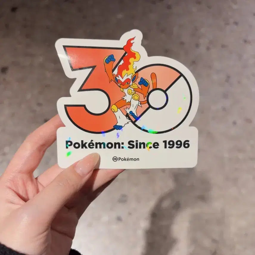[BUNJANG] Pokemon 30th Anniversary Sticker Set - Chimchar &amp; Infernape / (개별구매 가능) 포켓몬 30주년 스티커 불꽃숭이, 초염몽