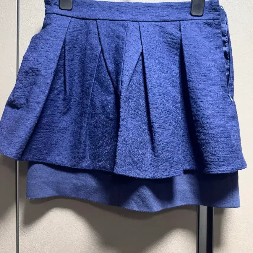 [BUNJANG] Vintage Mint Stripe Off-Shoulder Knit Top &amp; Blue Short Skirt Co-ord Set / 빈티지 청순 여리 민트 코디 세트