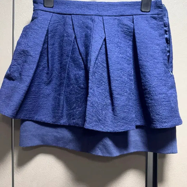 [BUNJANG] Vintage Mint Stripe Off-Shoulder Knit Top &amp; Blue Short Skirt Co-ord Set / 빈티지 청순 여리 민트 코디 세트