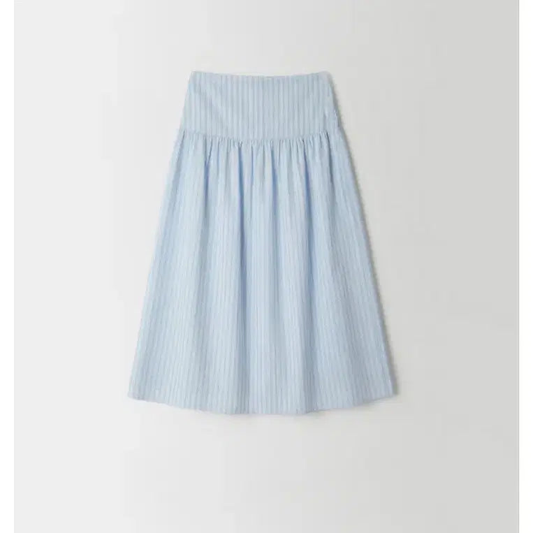 [BUNJANG] Onthemin Striped Long Skirt Blue / 온더민 스트라이프 롱 스커트 블루