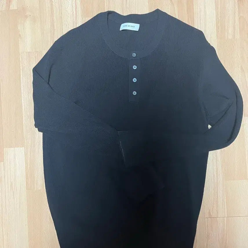 [BUNJANG] Mind Bridge Henley Neck Knit 95 / 마인드브리지 헨리넥니트 95