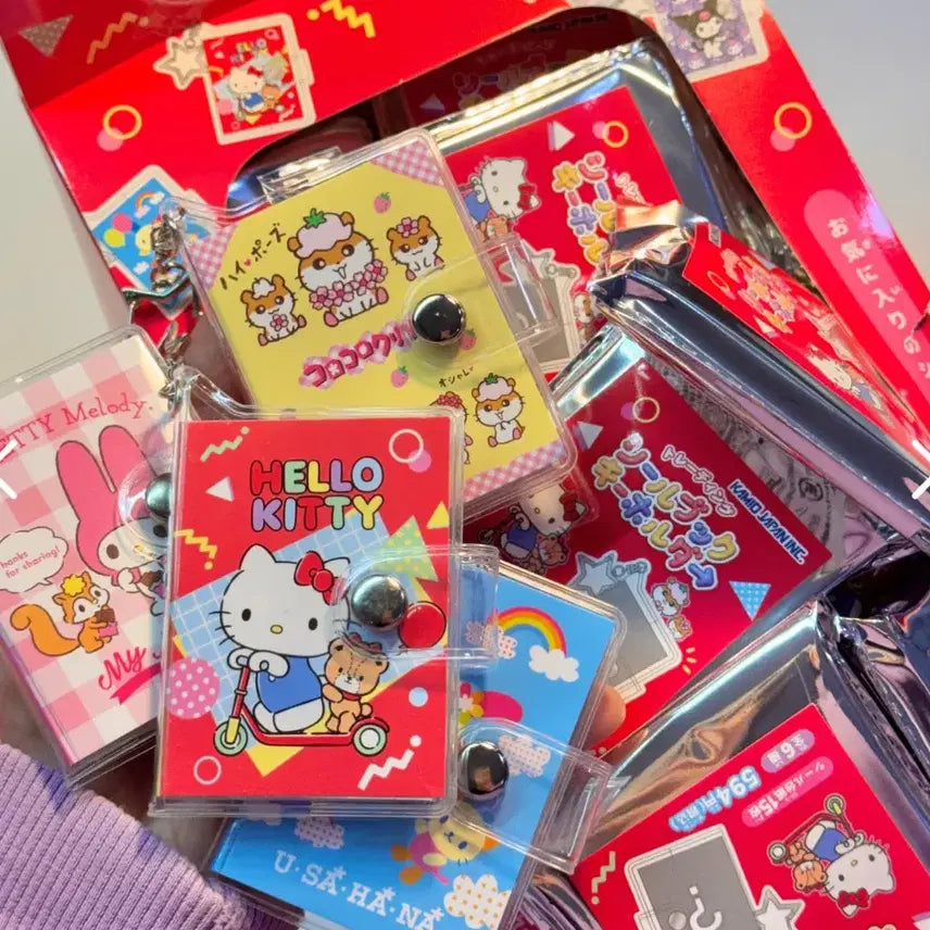 [BUNJANG] Kamio Japan Sanrio Characters Mini Seal Sticker Book Keychain Hello Kitty / 카미오재팬 산리오 캐릭터즈 미니 씰 스티커북 키링 헬로키티