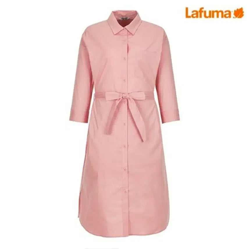 [BUNJANG] Lafuma Pink Shirt Dress / 라푸마 핑크 셔츠 원피스
