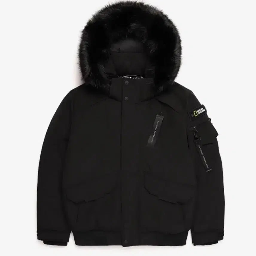 [BUNJANG] National Geographic Taruga Hooded Down Jumper Black / 내셔널지오그래픽 타루가 후드 다운 점퍼 블랙